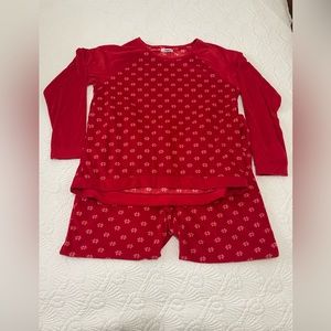 Sonoma Women's Velour 2-Piece Sleepwear Set XL pajamas cozy long sleeve pjs